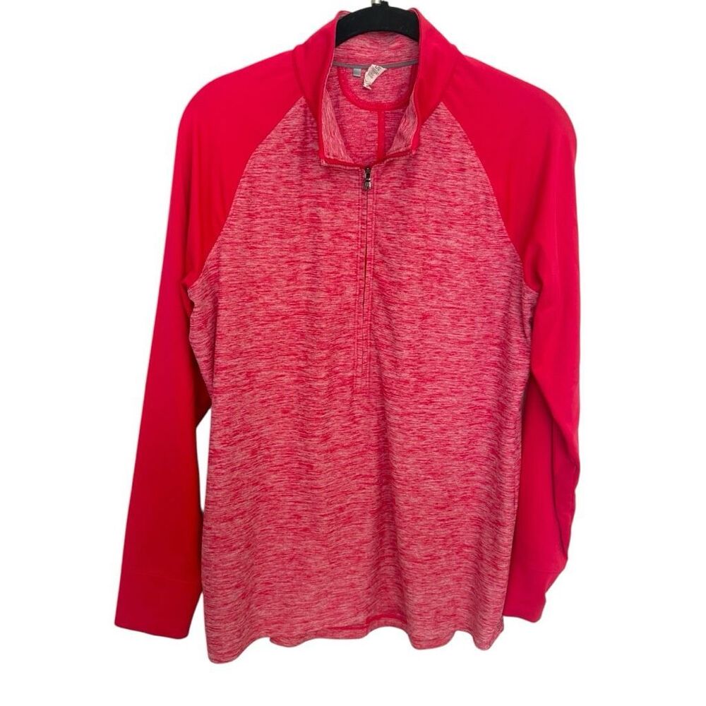 Under Armor UA Half Zip Pullover Long Sleeve Top Size Large Color- Coral Golf